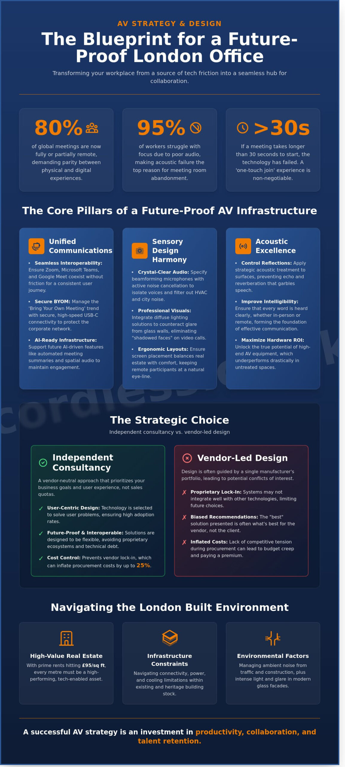 Audio Visual (AV) Strategy & Design: A Guide for London Workplaces